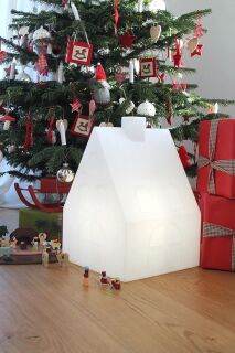 8 Seasons Design Dekoleuchte Shining House LED RGB 57 cm weiß