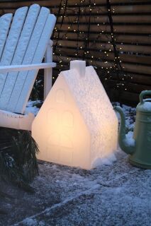 8 Seasons Design Dekoleuchte Shining House LED RGB 57 cm weiß