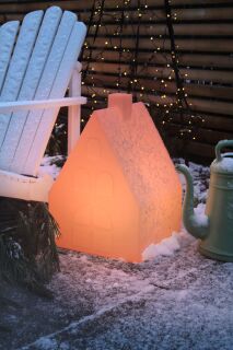 8 Seasons Design Dekoleuchte Shining House LED RGB 57 cm weiß