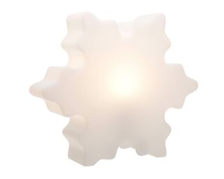 8 Seasons Design Dekoleuchte Shining Crystal 40 cm weiß