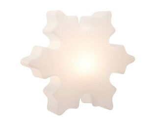 8 Seasons Design Dekoleuchte Shining Crystal 60 cm weiß