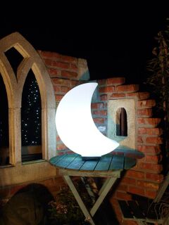8 Seasons Design Dekoleuchte Shining Moon 60 cm weiß