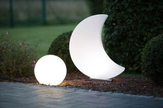 8 Seasons Design Dekoleuchte Shining Moon 60 cm weiß