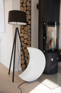 8 Seasons Design Dekoleuchte Shining Moon LED RGB 60 cm weiß