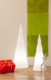 8 Seasons Design Dekoleuchte Shining Tree rund 55 cm weiß
