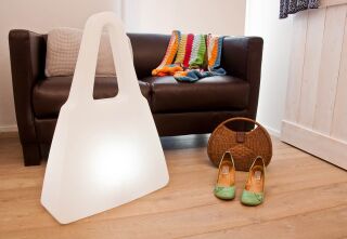 8 Seasons Design Dekoleuchte Shining Bag LED RGB weiß 75 cm