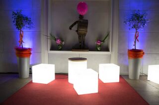 8 Seasons Design Dekoleuchte Shining Cube 43 cm verschiedene Farben