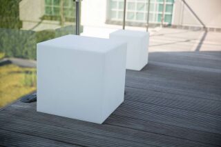 8 Seasons Design Dekoleuchte Shining Cube 43 cm verschiedene Farben