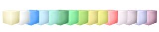 8 Seasons Design Shining Cube LED RGB 33 cm weiß