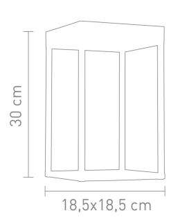 Villeroy & Boch Cannes LED Solar Laterne 30 cm weiß