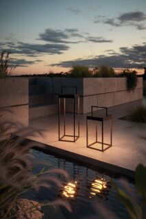 Villeroy & Boch Cannes LED Solar Laterne 30 cm anthrazit