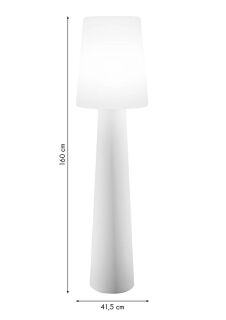 8 Seasons Design Stehleuchte No. 1 LED RGB 160 cm weiss