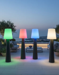 8 Seasons Design Stehleuchte No. 1 LED RGB 160 cm stein