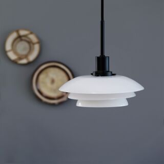 Dyberg Larsen DL20 Pendelleuchte opal schwarz