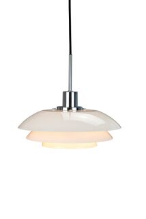 Dyberg Larsen DL31 Pendelleuchte opal chrom