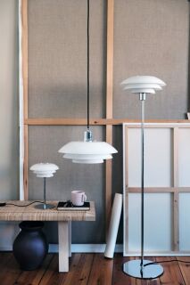 Dyberg Larsen DL31 Pendelleuchte opal chrom