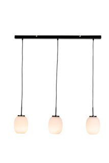 Dyberg Larsen DL39 Pendelleuchte long opal schwarz