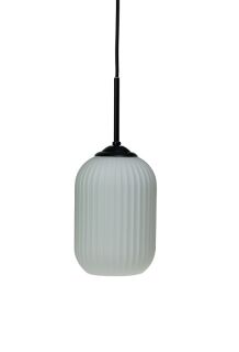 Dyberg Larsen Riflet Pendelleuchte D20 opal schwarz