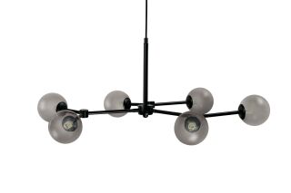 Dyberg Larsen Space Pendelleuchte rauchglas schwarz