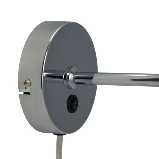 Dyberg Larsen DL20 Wandleuchte opal chrom