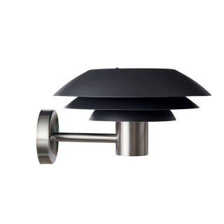 Dyberg Larsen DL31 Outdoor Wandleuchte schwarz stahl