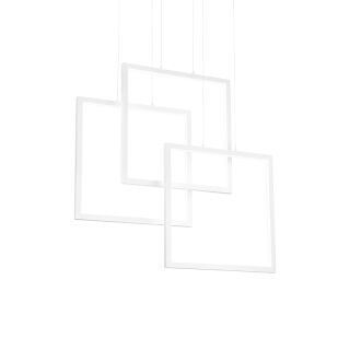 Ideal Lux Pendelleuchte Frame SP quadrato weiß