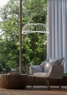 Mantra Pendelleuchte Celeste big LED schwarz