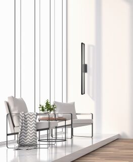 Mantra Wandleuchte Durban big LED schwarz