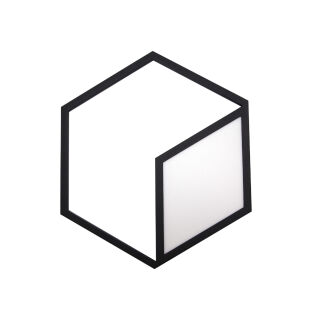 Mantra Wandleuchte Kubick medium LED schwarz