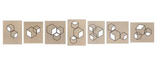 Mantra Wandleuchte Kubick medium LED schwarz