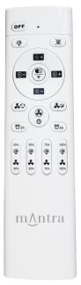 Mantra Nepal mini Deckenventilator LED Fernbedienung dimmbar schwarz weiß