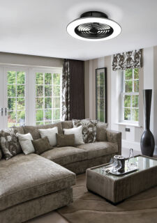 Mantra Alisio Deckenventilator LED Fernbedienung dimmbar schwarz