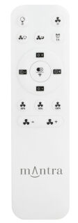 Mantra Alisio mini Deckenventilator LED Fernbedienung dimmbar weiß