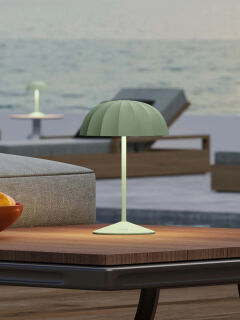 Sompex Ombrellino Akku LED Tischleuchte grün
