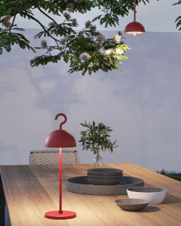 Sompex Hook Akku LED Tischleuchte rot