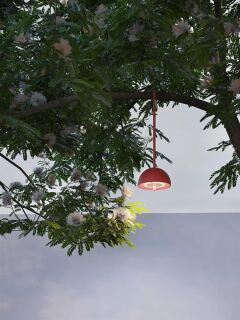 Sompex Hook Akku LED Tischleuchte rot