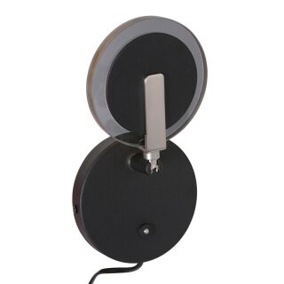 Steinhauer Wandleuchte Turound LED Rauchglas schwarz
