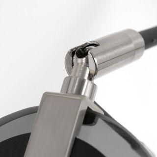 Steinhauer Stehleuchte Turound LED Rauchglas schwarz