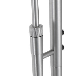 Steinhauer Stehleuchte Turound LED Rauchglas stahl