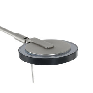 Steinhauer Stehleuchte Turound LED Rauchglas stahl