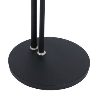 Steinhauer Stehleuchte Turound LED Klarglas schwarz