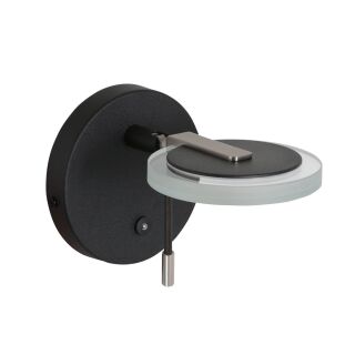 Steinhauer Wandleuchte Turound LED Klarglas schwarz