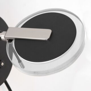 Steinhauer Wandleuchte Turound LED Klarglas schwarz