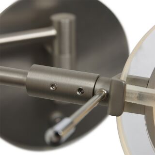 Steinhauer Wandleuchte Turound LED Klarglas stahl