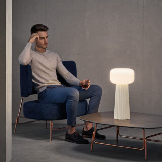 Mantra Tischleuchte Faro weiß E27