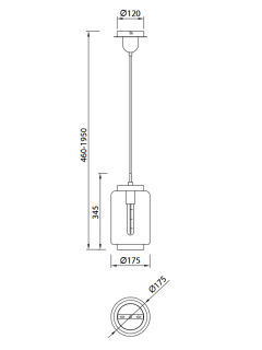 Mantra Jarras Pendelleuchte xsmall bronze