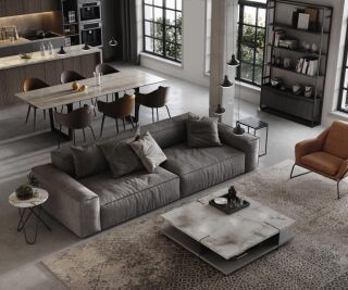 Mantra Sirio Pendelleuchte 3 flg. 24W LED schwarz