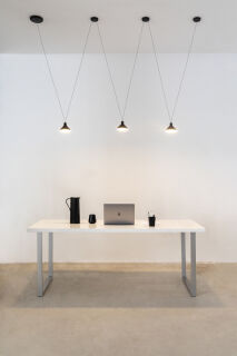 Mantra Sirio Pendelleuchte 3 flg. 24W LED schwarz