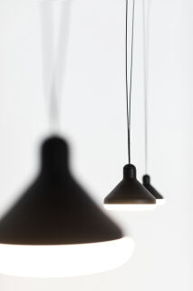 Mantra Sirio Pendelleuchte 3 flg. 24W LED schwarz