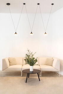 Mantra Sirio Pendelleuchte 3 flg. 24W LED schwarz